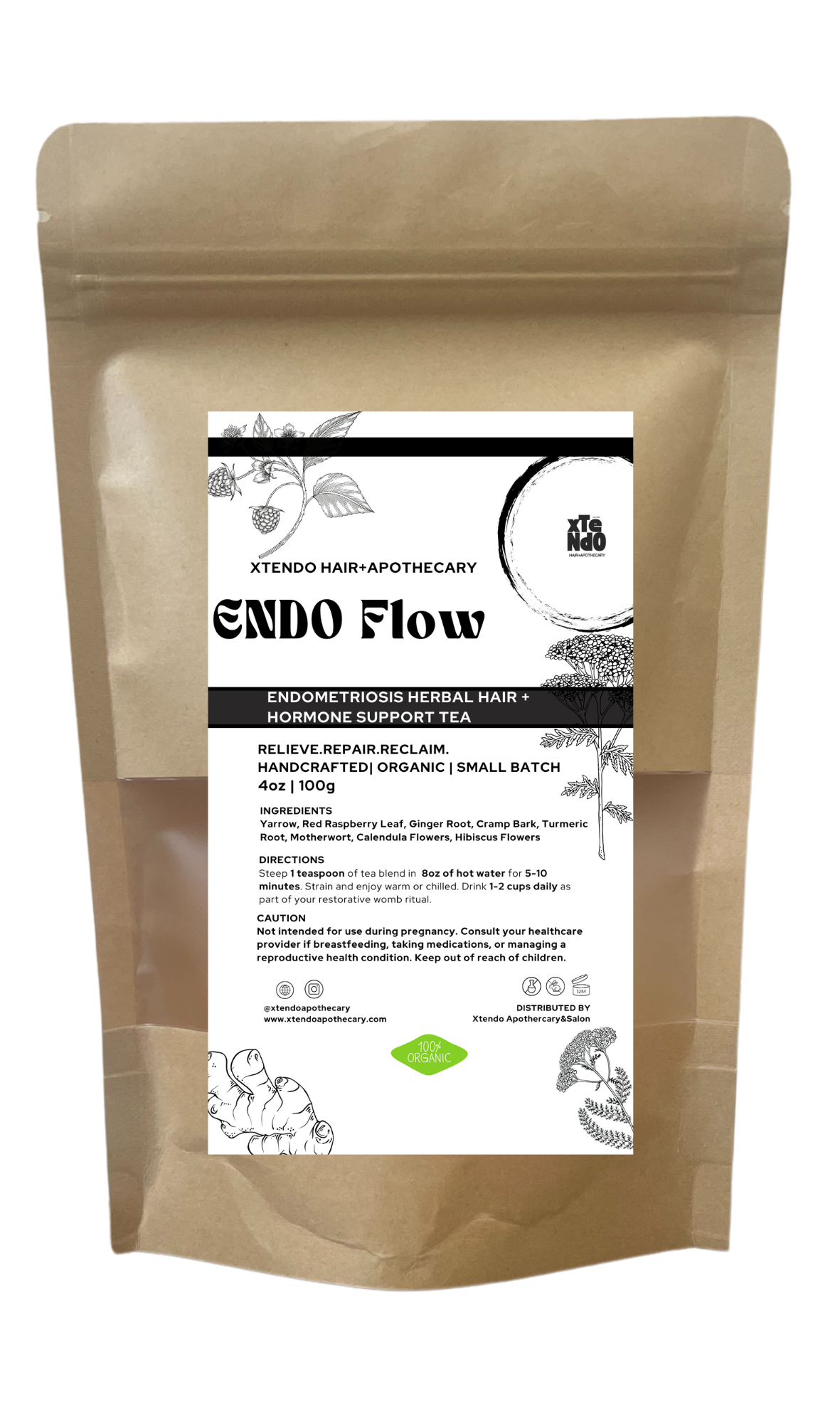 Endo Flow Herbal Hair+Hormone Support Tea
