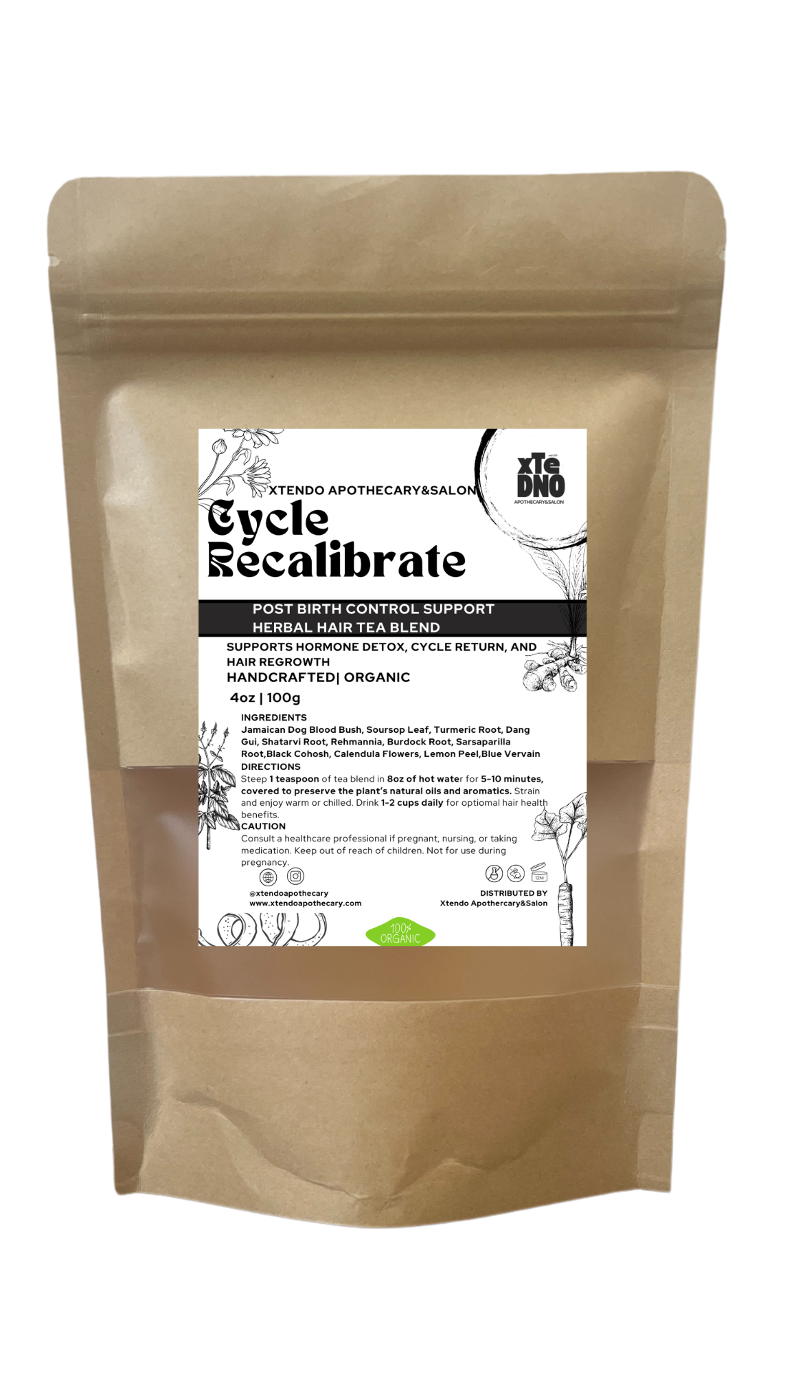 Cycle Recalibrate|Post Pill Herbal Hair Tea