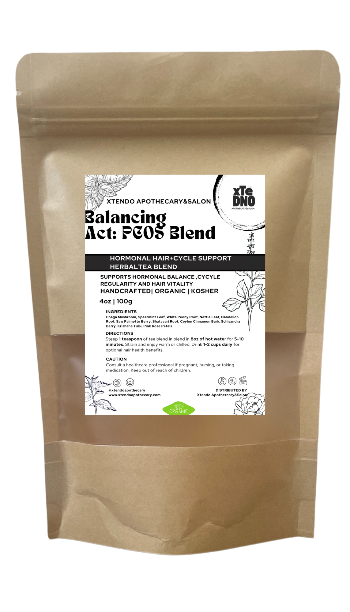 Balancing Act:PCOS Herbal Hair Tea Blend